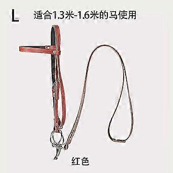Leather Horse Halter and Bridle Set with Reins Durable Horse Headstall Tack Kit for Horse Pony and Small Equine 26-27