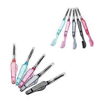 2PCS Random Color Double Ended Eyelash Brush,Eyelash Comb,Eyebrow Comb 26-27