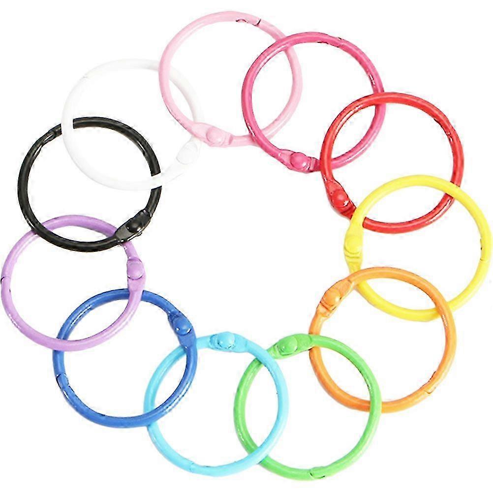 50Pcs Multi-function Key Rings Daily Use Key Chains Reusable Book Rings Book Accessory