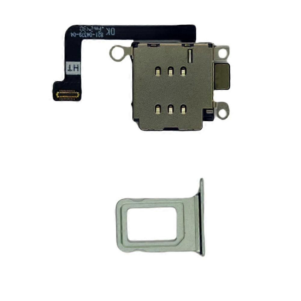 Dual Sim Reader and Sim Tray for iPhone 15 Plus Green