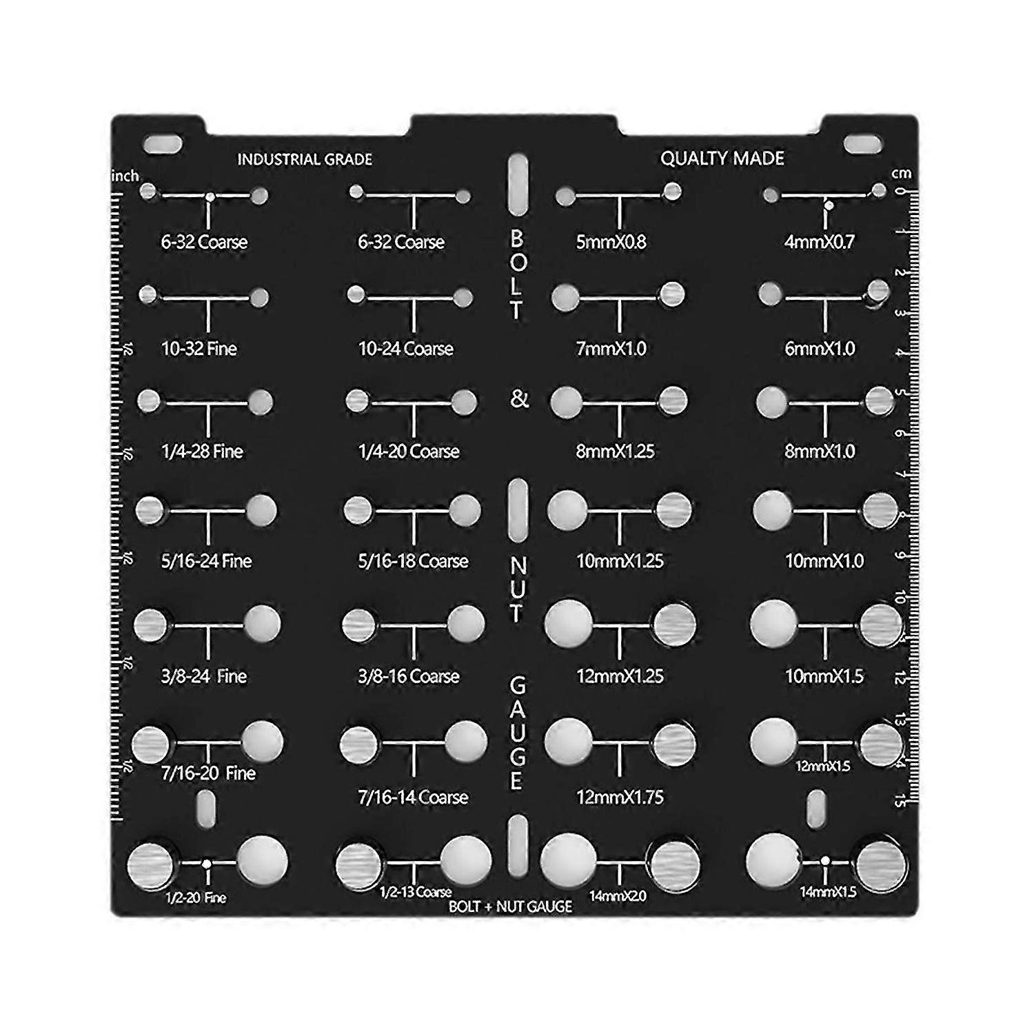 bolt identifier board,Bolt and Screw Size Thread Gauge