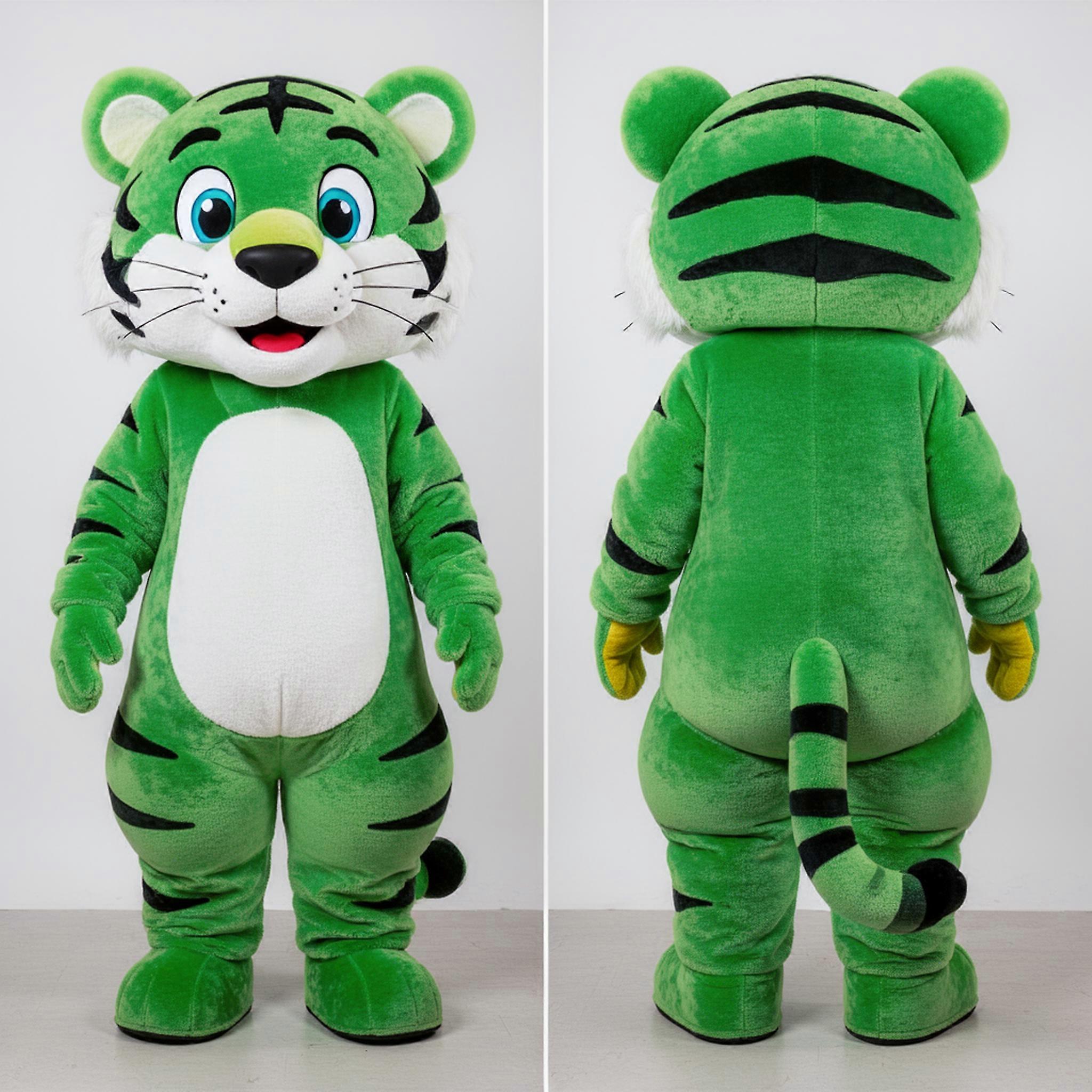 MASTICOT Emerald Green Broad Shouldered Tiger Mascot