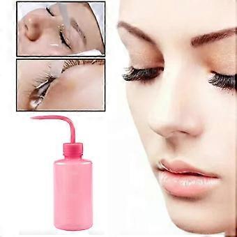Wimperreinigingsfles Elleboogtuit Lekvrij Lege plastic knijpwasfles voor wimperverlenging Roze 250 ml