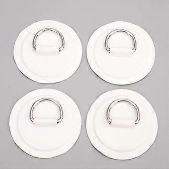 4Pcs Surfboard Dinghy Boat Pvc Patch D Ring Deck Rigging Sup Round Ring Pad