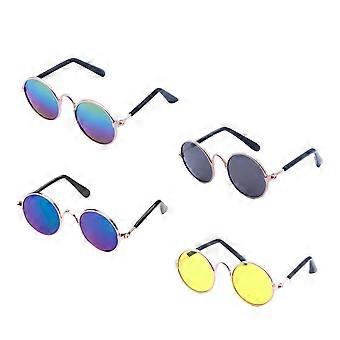 Pet Doll Glasses Accessories for Eyes Protecting 4Pcs Fashion Colored Supplies