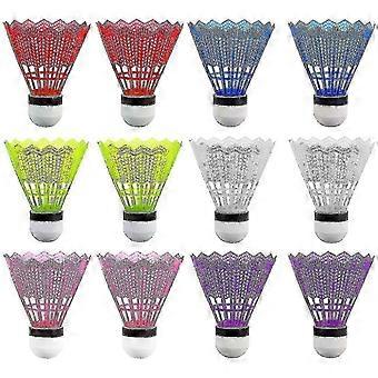 Pack Of 24 Badminton Shuttlecocks Badminton Plastic Ball Foam Head compatible with Kids Adults Sport Activities A (Cy)