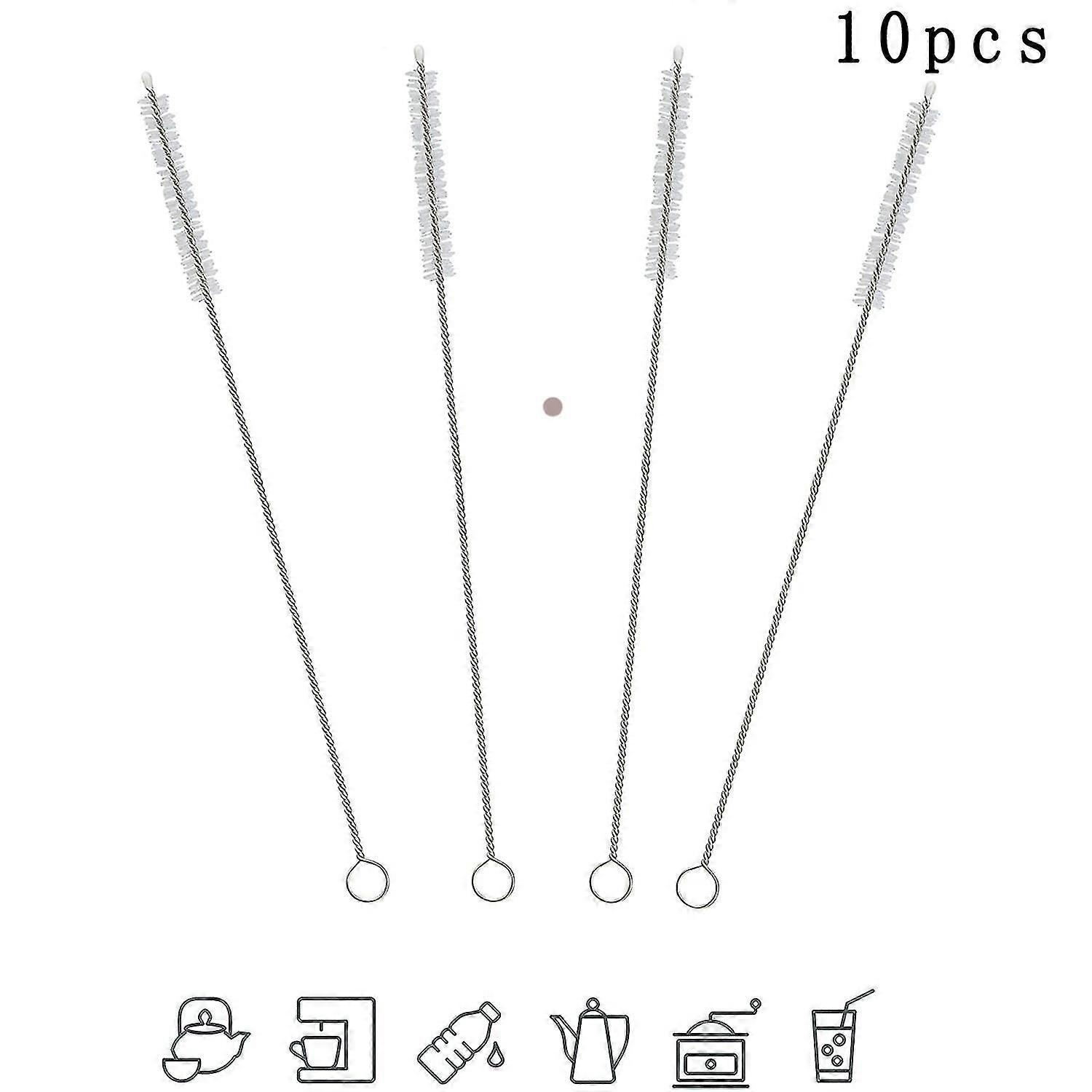 10pcs Cleaning Brush For Fully Automatic Machines,straw Brush