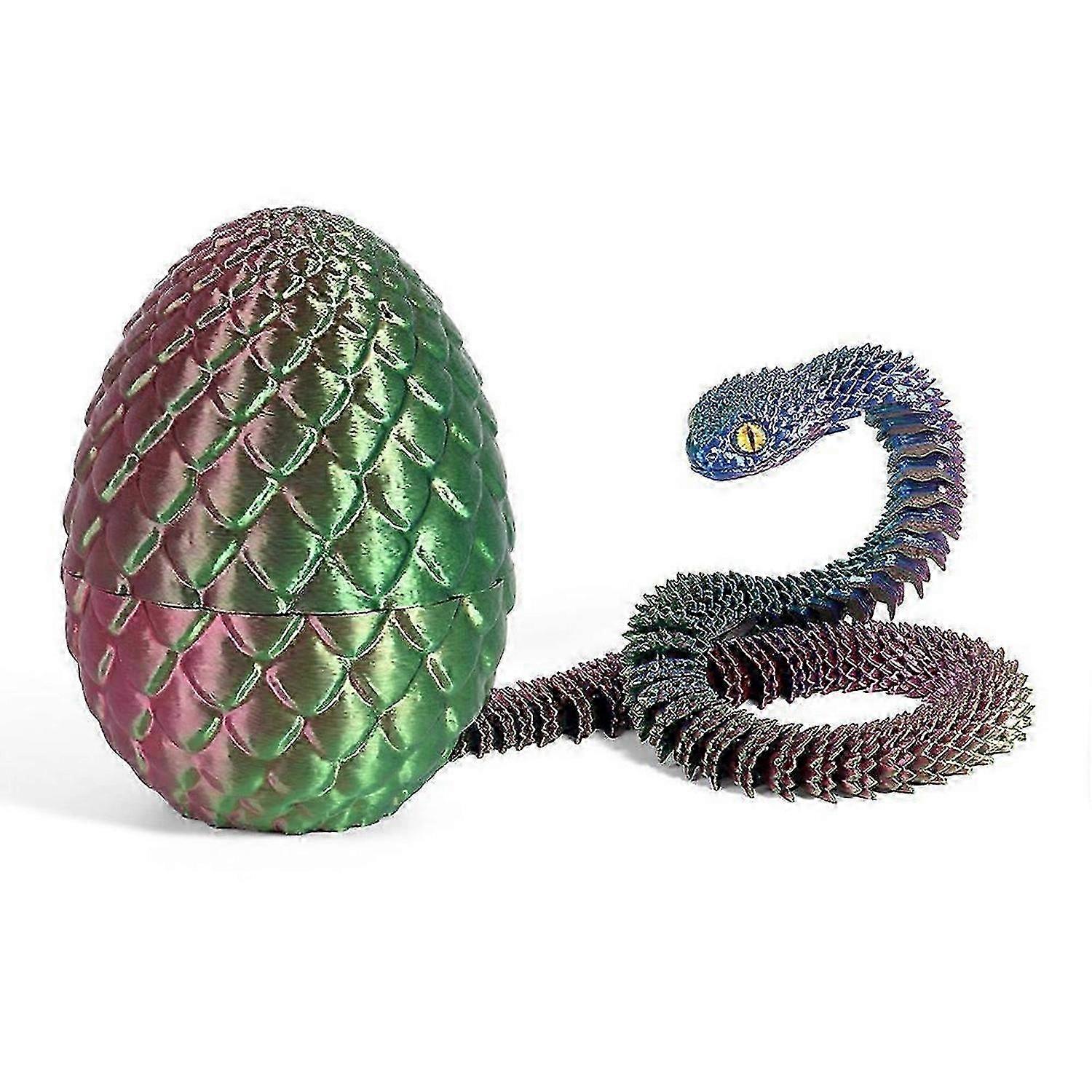 Articulated Snake Inside Rotating Dragon Egg