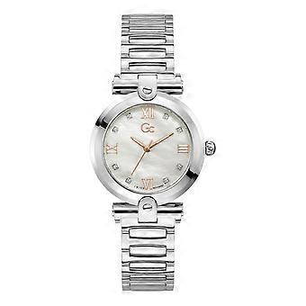 Gc Ladies Fusion Lady -hopeansävyinen ruostumattomasta teräksestä valmistettu 34 mm:n pukukello Y96003L1MF