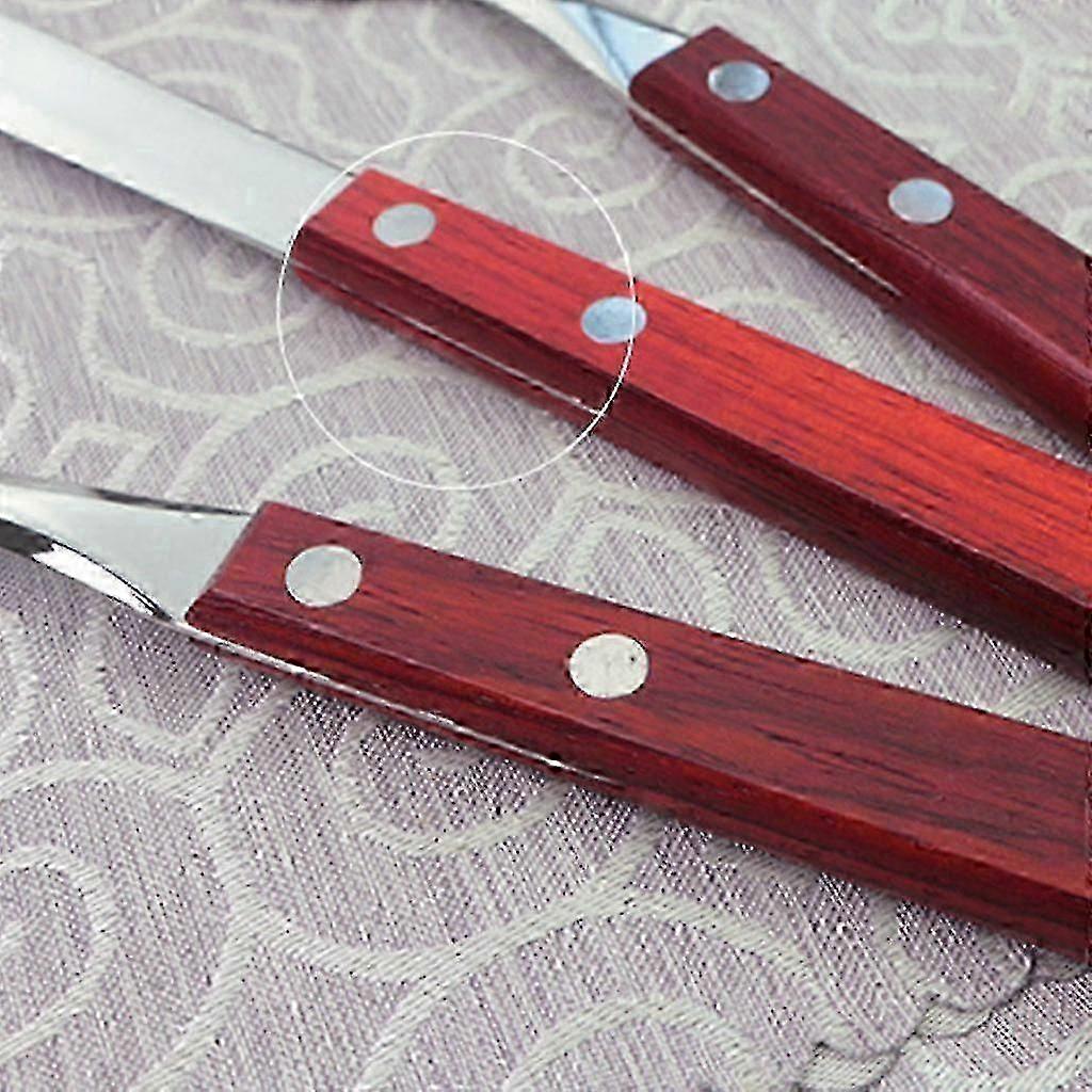 Complete Flatware Set with Wood Handle for Modern Home Kitchen