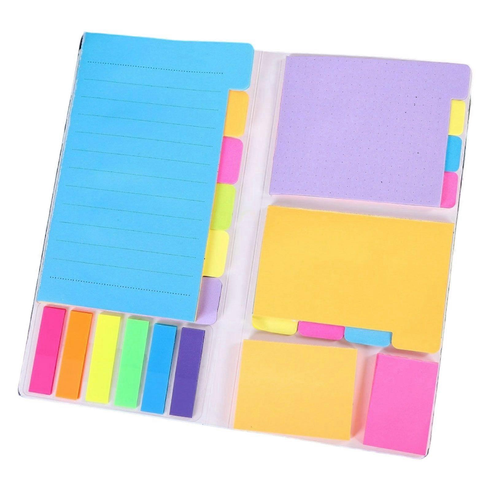 Self-Stick Sticky Notes Pads Removable Adhesive Colour-Coded Index Tabs