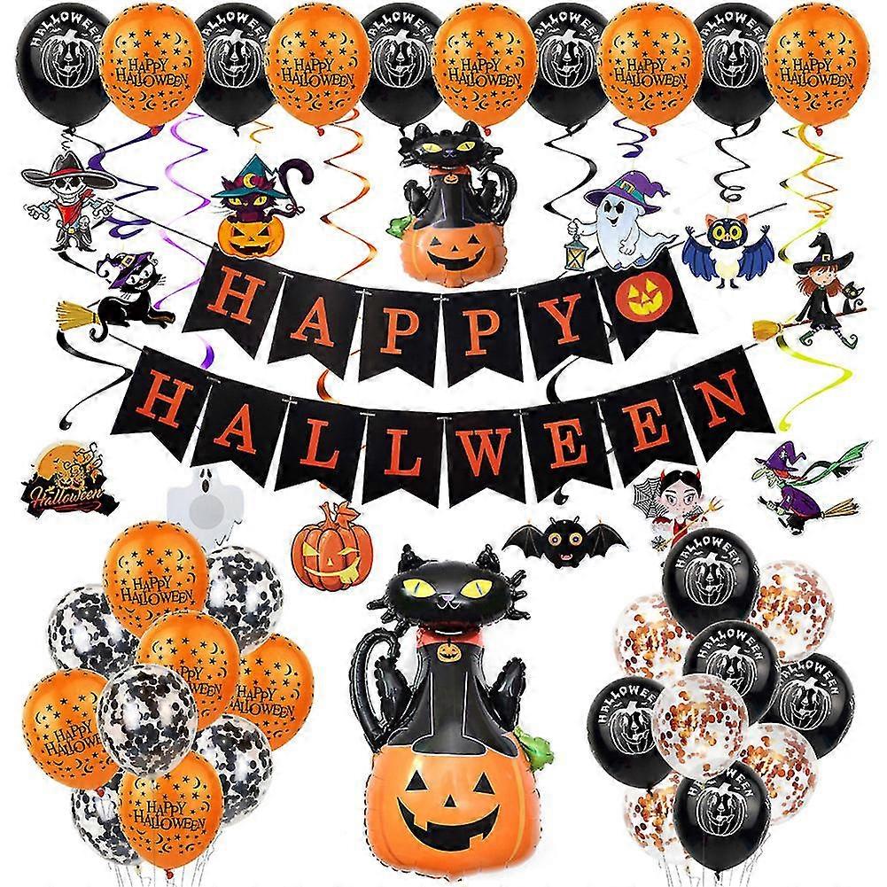 Metallic Halloween Decoration Set