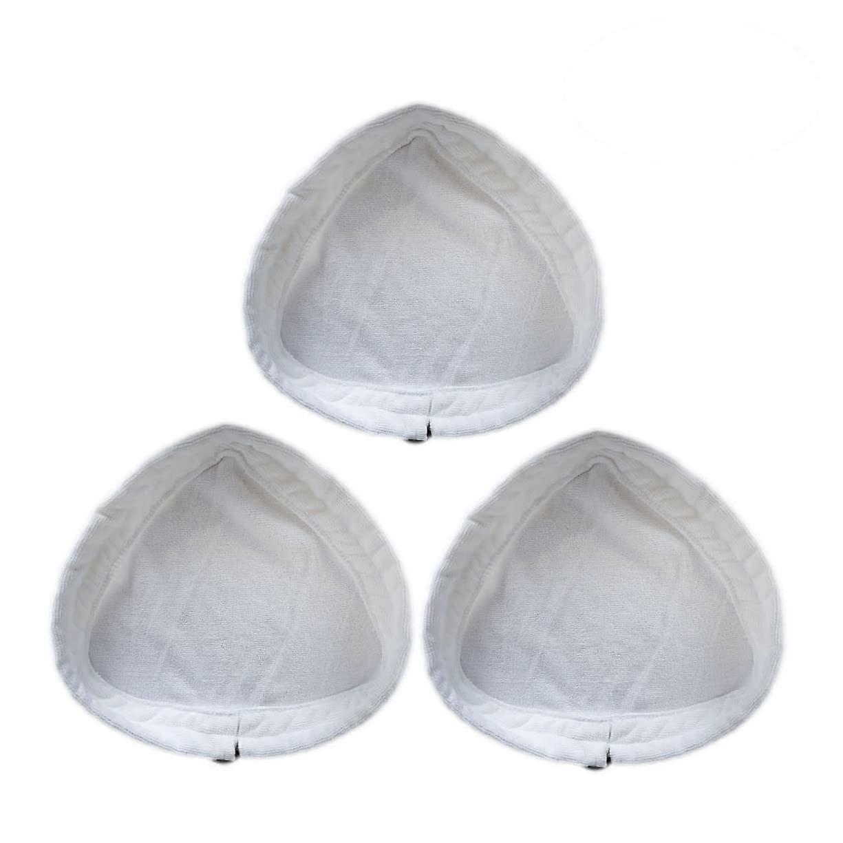 3Pcs Triangular Steam Mop Pads Microfiber Replacement, Washable Reusable Cloth for Hard Floors