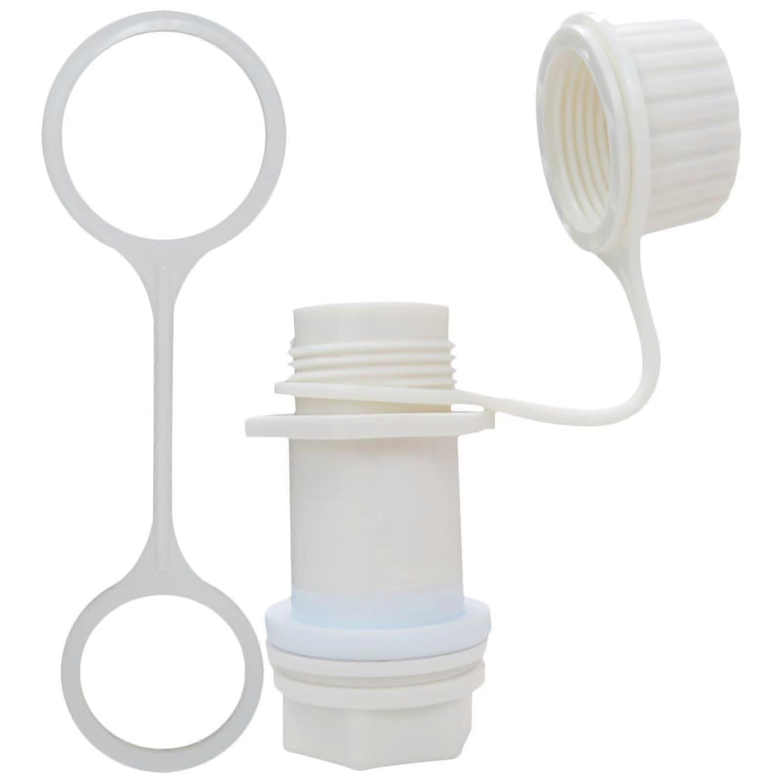 Drain Plug Replacement Kit for Igloo Cooler, Leakproof Threaded Plug with Attached Cap Tether, Easy Install