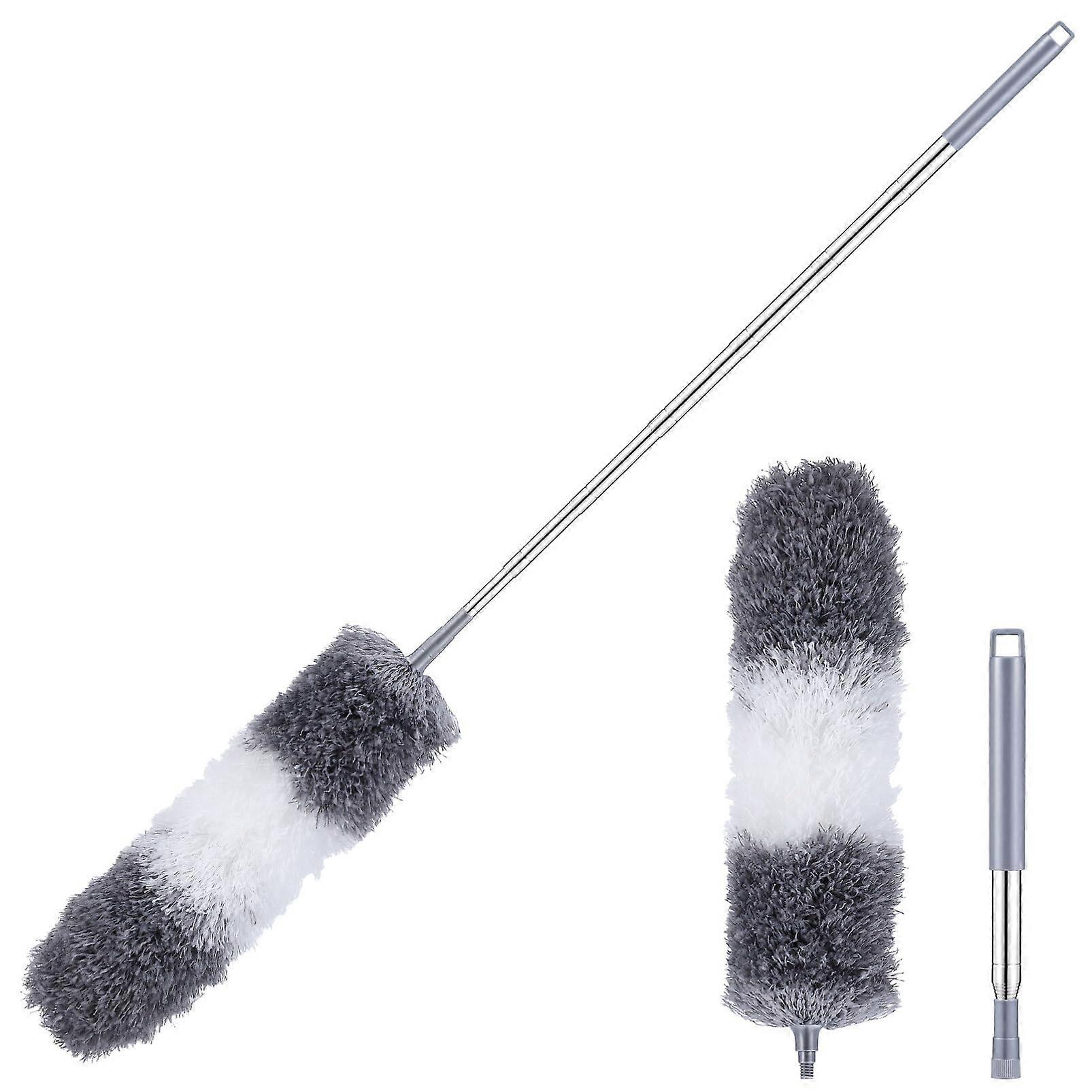 Extendable Microfiber Duster with Long Handle, Washable Head for Ceiling Fans and  Ceilings