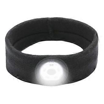 Visibility-Enhancing Rechargeable Knit Headband For Outdoor Activities