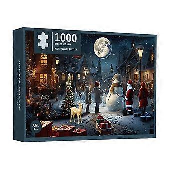 Christmas Puzzle Advent Calendar 1000 Piece Jigsaw for Family Countdown Fun and Holiday Gift Set