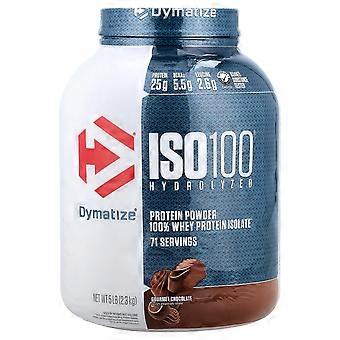 Dymatize, ISO100® Hydrolyzed, 100% izolat białka serwatkowego, czekolada gourmet, 5 funtów (2,3 kg)