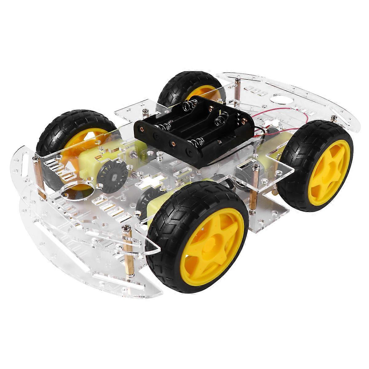 Robot Car Chassis Smart Auto Kit with Encoder Wheels and Battery Box Supply