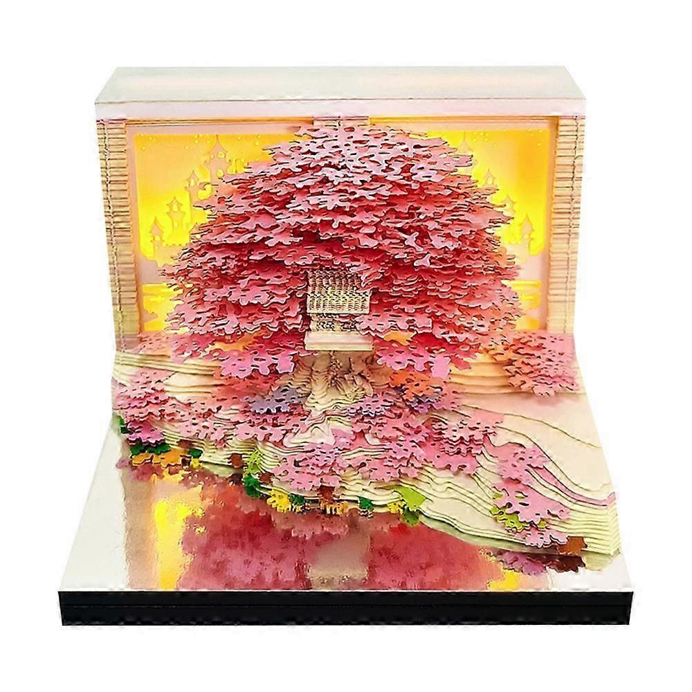 3D Flower Sea Tree Island Notepad