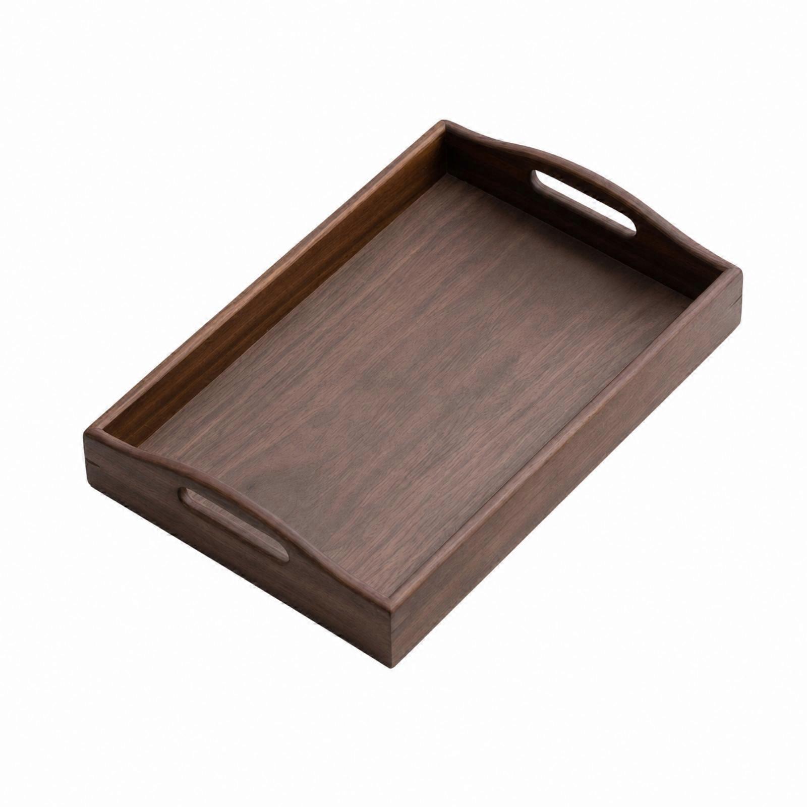 Walnut Serving Tray Smooth Walnut Serving Board Portable for Hosts, Tea Service