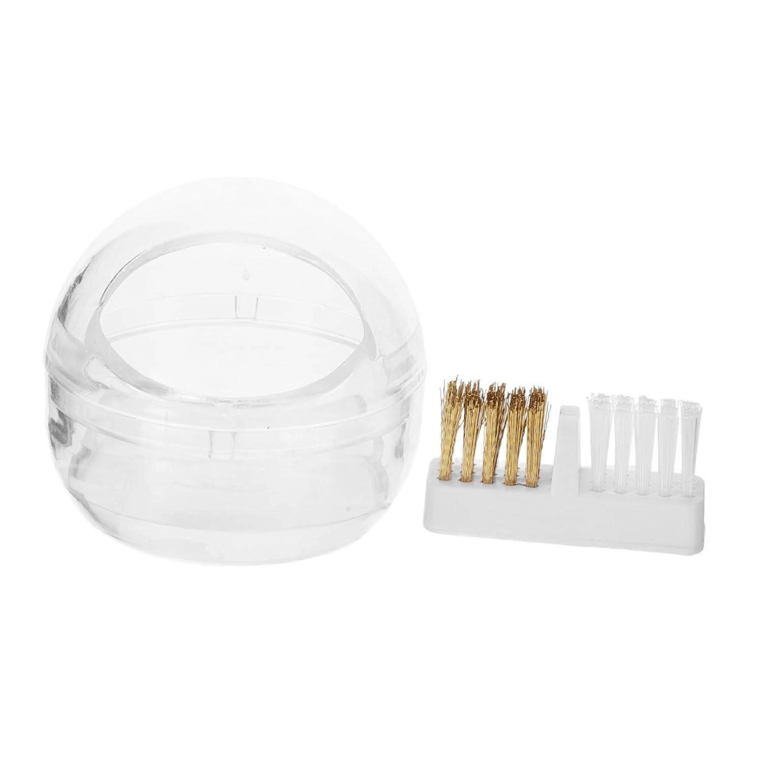 Drill Bits Cleaner Box with Removable Plastic Brush for Dust Removal