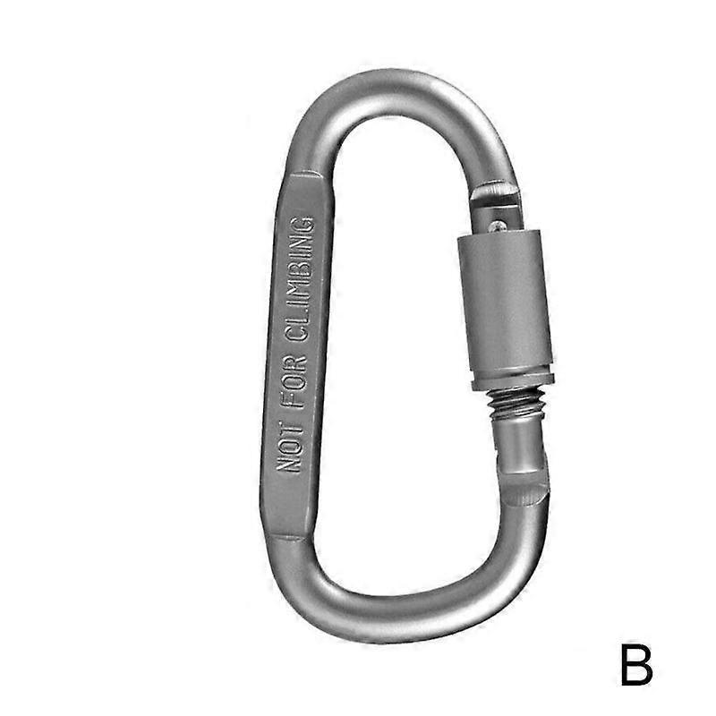 D-Shape Locking Carabiner Aluminum