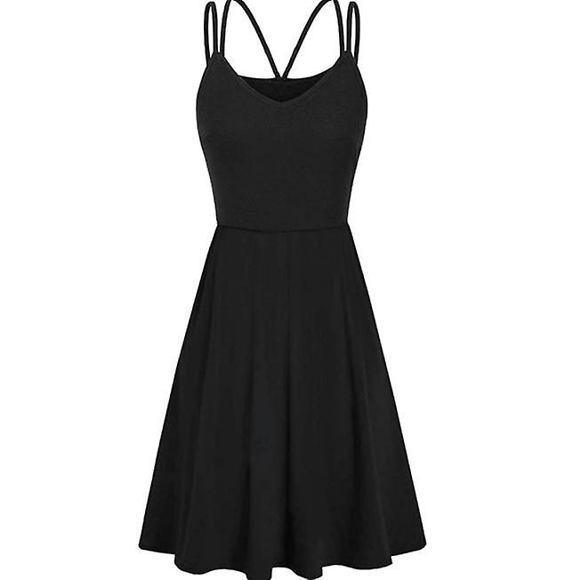 2022 Hot Spring And Summer Models Plus Size Women's New Solid Color Pleated Dress