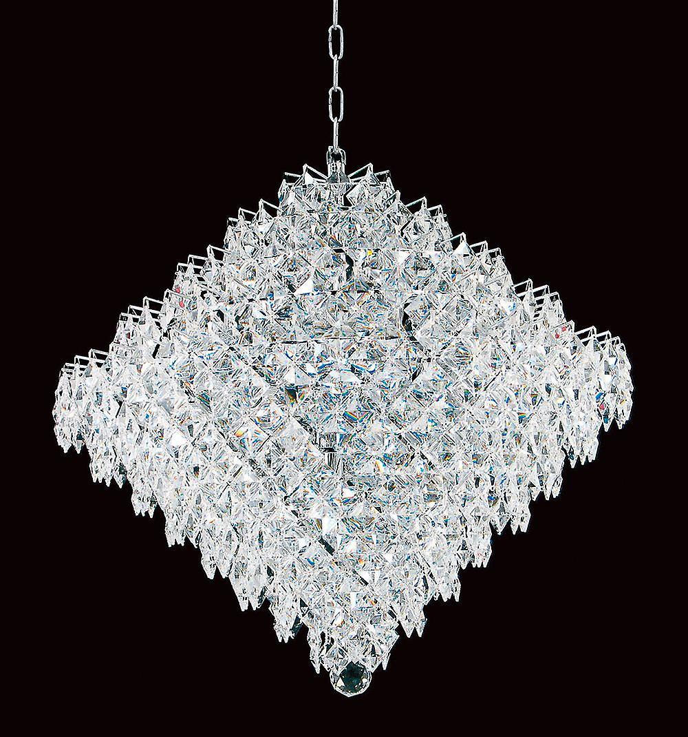 Diamond Crystal 18 Light Chrome Frame