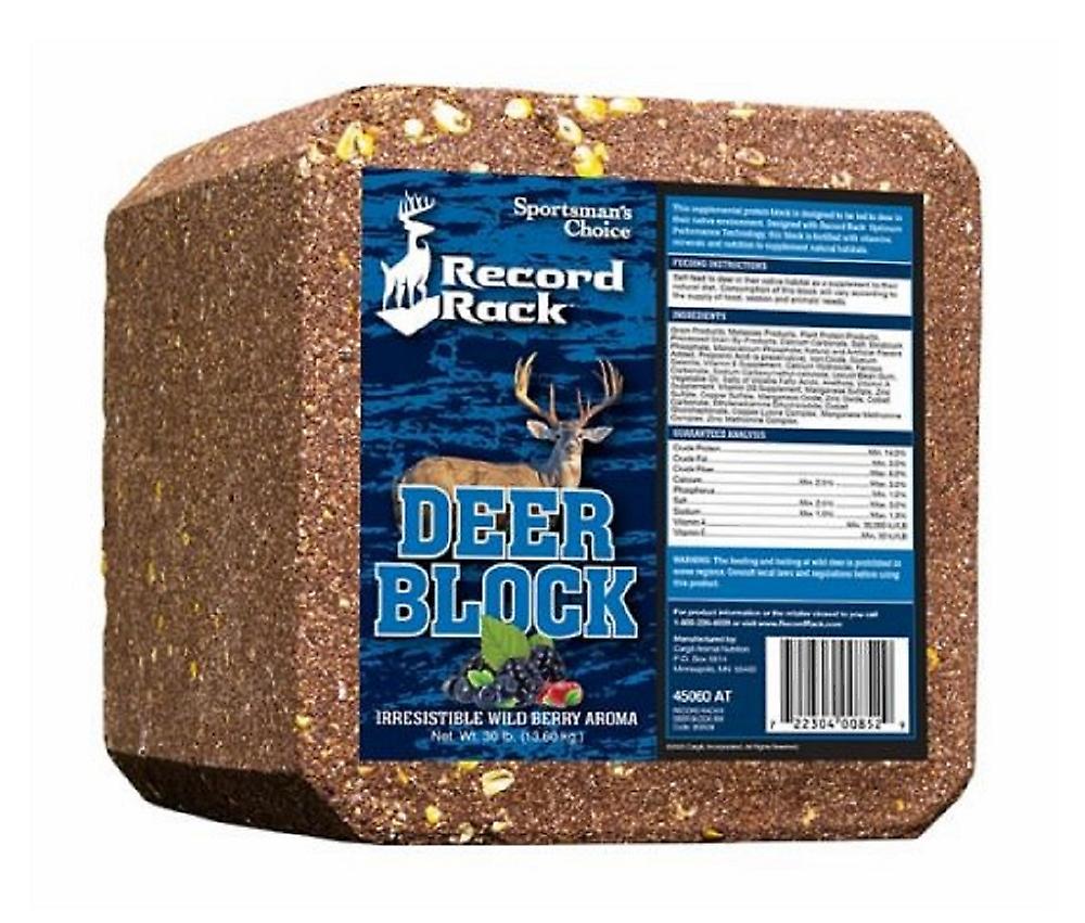 Sportsman's Choice 45060 Record Rack 30.3 Pounds 14% Protein Deer Feed Block