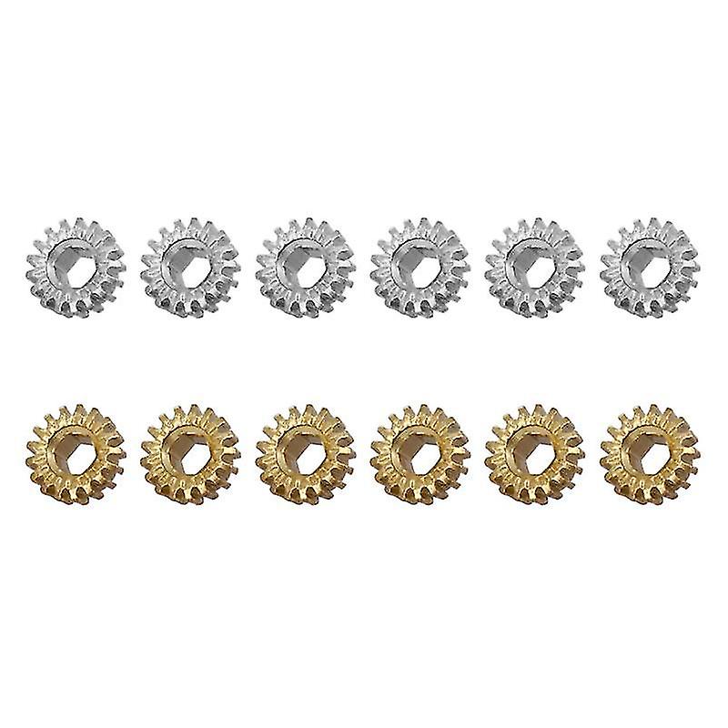 12 Pcs Gear 1:18 Hexagonal Hole Guitar Tuners Tuning Pegs Key Mount Gears