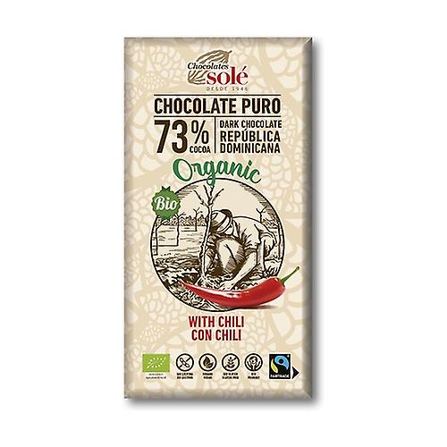 Dark chocolate 73% with chili 100 g (Cocoa)