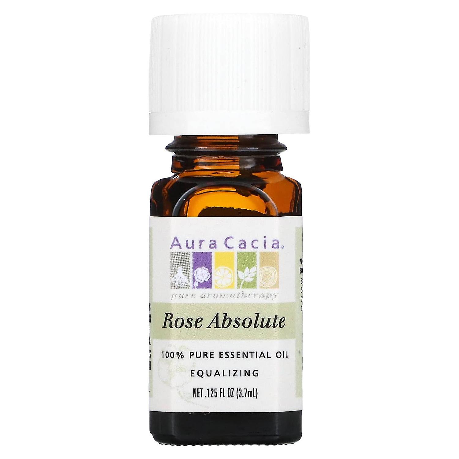 Aura Cacia, 100% Pure Essential Oil, Rose Absolute, 0.125 fl oz (3.7 ml)