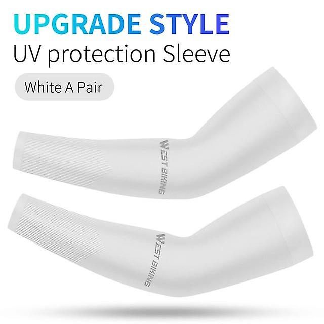Arm Sleeves Ice Fabric Breathable Quick Dry Running Sportswear Sun Uv Protection