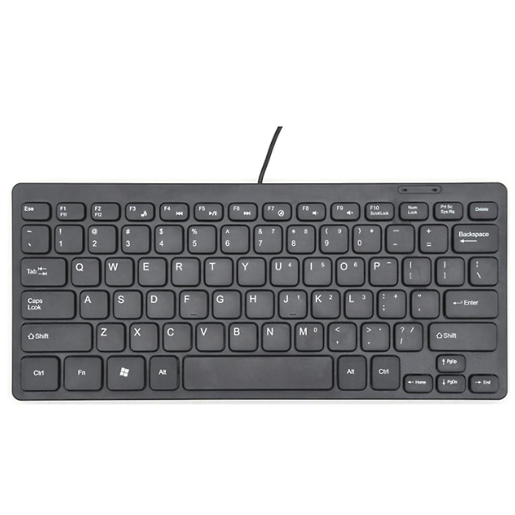 Protable Ultra-thin Mini Wired Keyboard USB Waterproof Home Office Keyboard