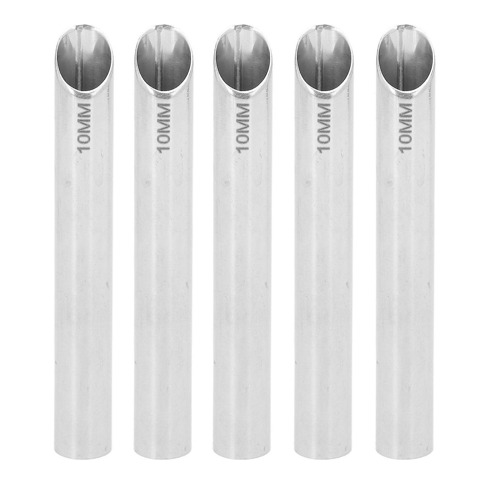 5 stk mottaksrør medisinsk rustfritt stål holder piercingverktøy for øre kropp nese leppe navle