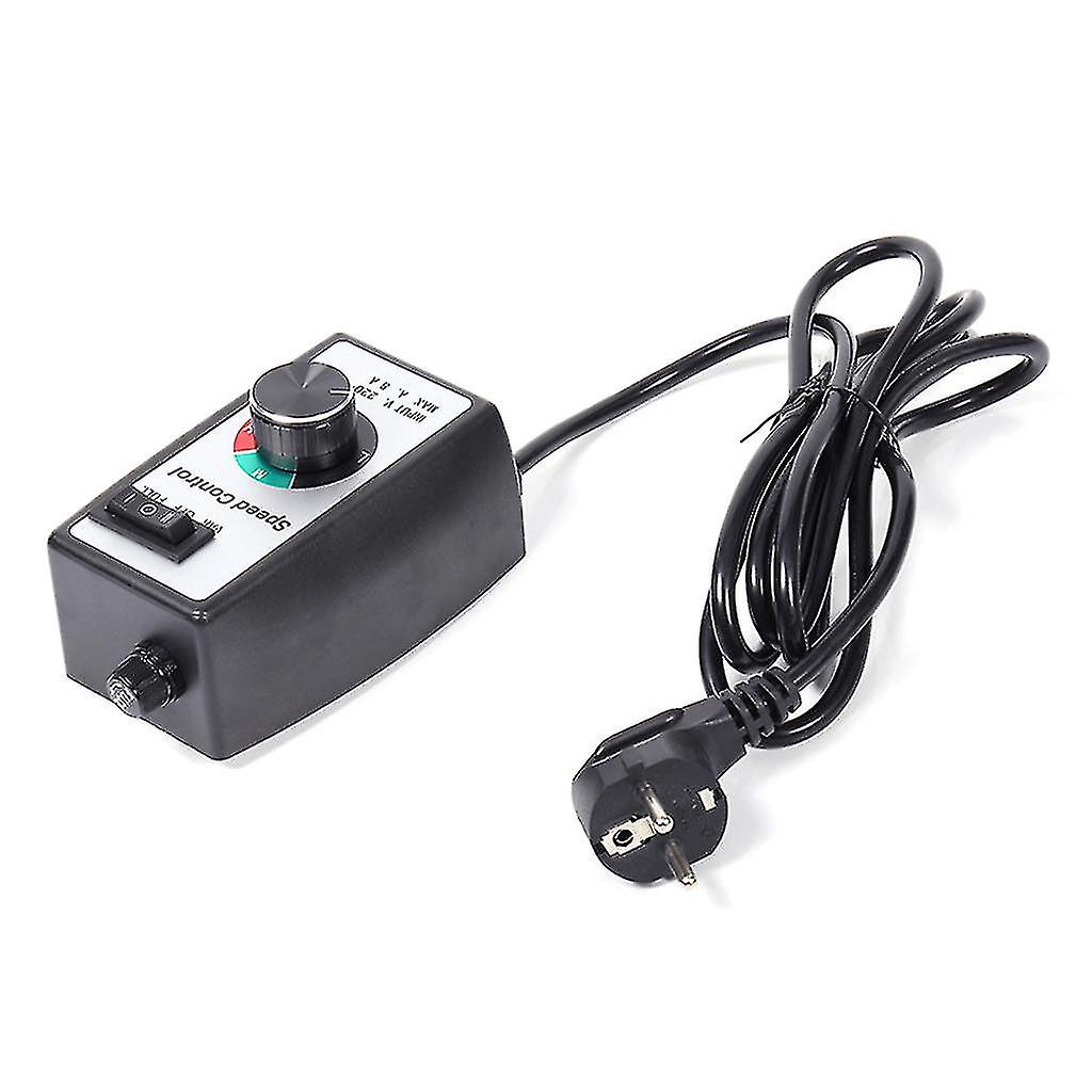 Eu Plug 230v Stepless Motor Speed Controller Fan Governor Switch Dimmer Adjuster