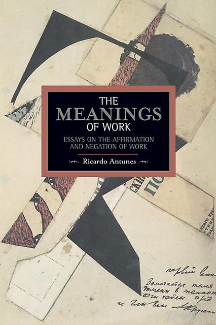 Meanings Of Work The Essays On The Affirmation And Negation Of Work by Ricardo Antunes Paperback Book