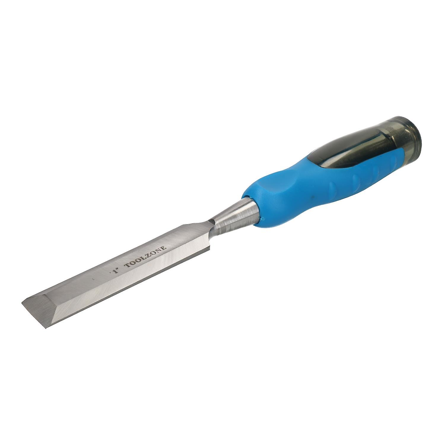 1" Bevel Edge Wood Chisel Tang-Through Handle Carpenter Carving Woodworking