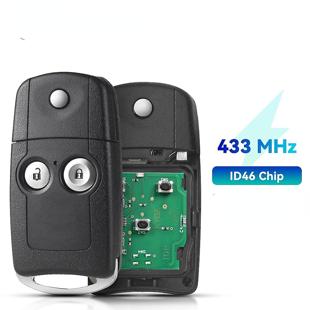 For Acura Mdx Rdx Tl Tsx Zdx Remote Key Fob 313.8mhz 433mhz Id46 Chip For Honda Insight Civic Accord 8 Elysion Cr-v Jazz