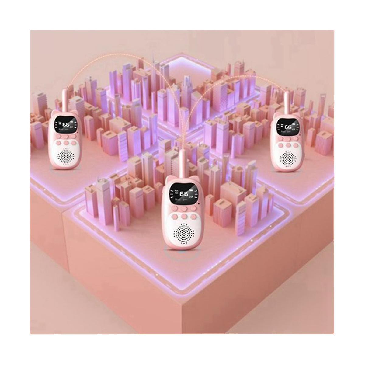 2pcs Walkie Talkie Recharable palmare 0.3km Radio Transceiver portatile per Walkie Talki