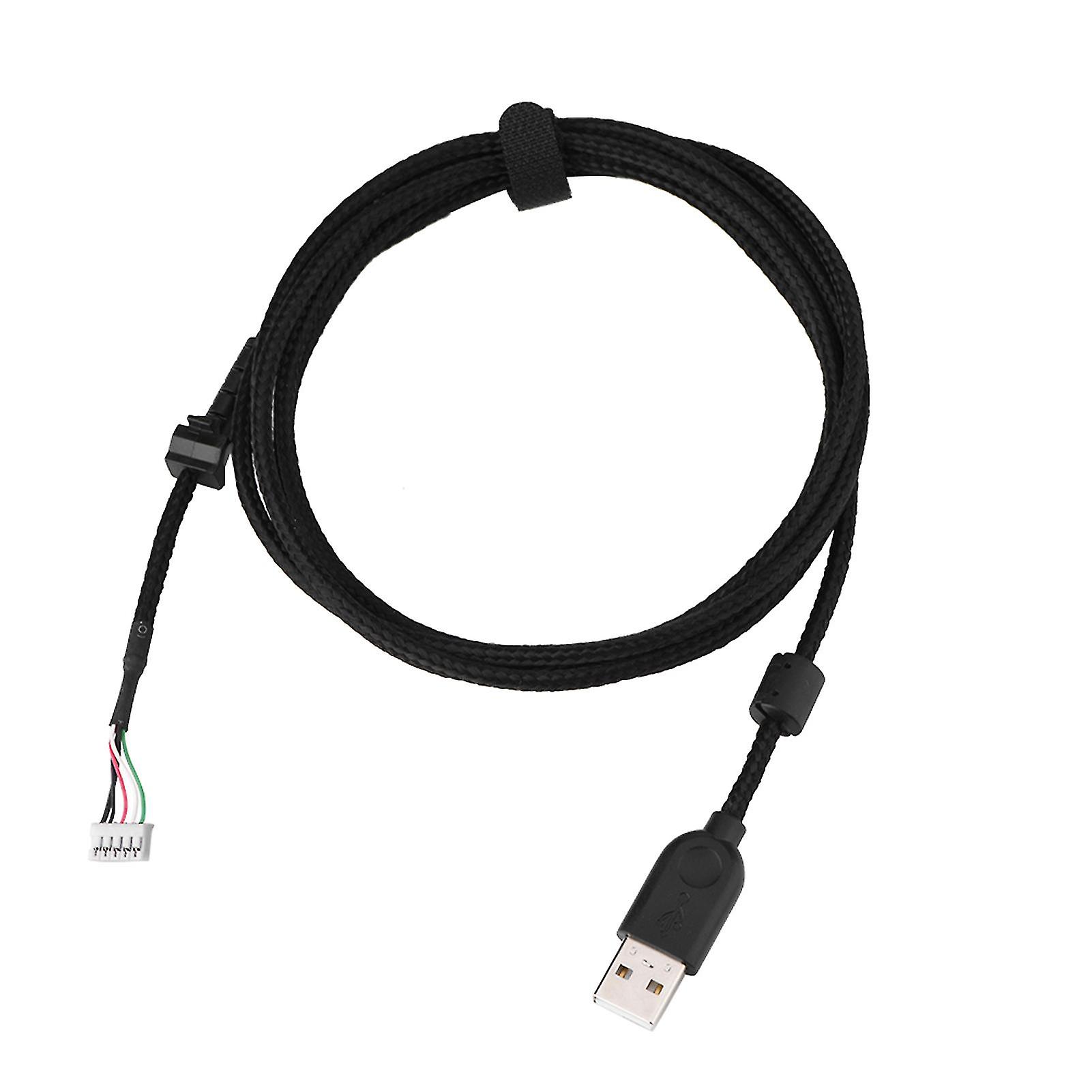 USB Mouse Cable Replacement 2.19yd Plug and Play Durable Cord Compatible with Logitech G502 Gaming Mouse Repair Upgrade