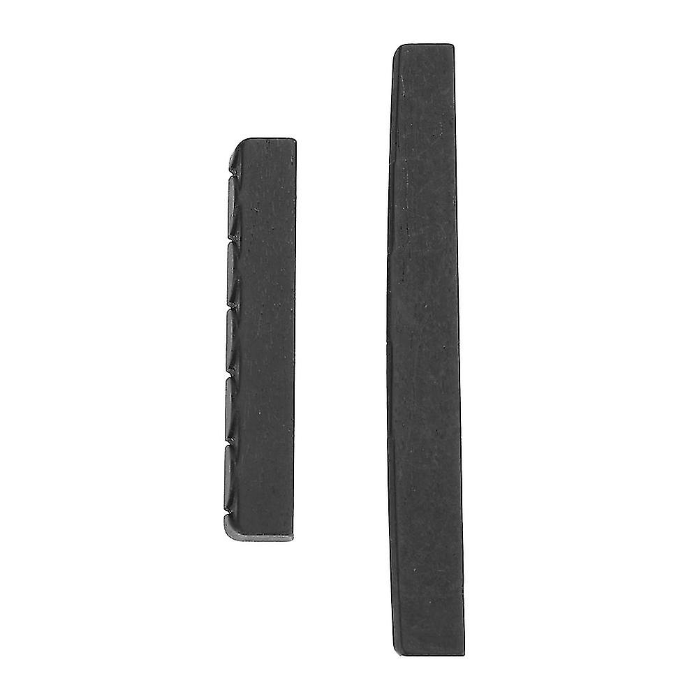 1 Set of 2 High Quality Ebony Bridge Nuts and Saddles for Classical Guitar