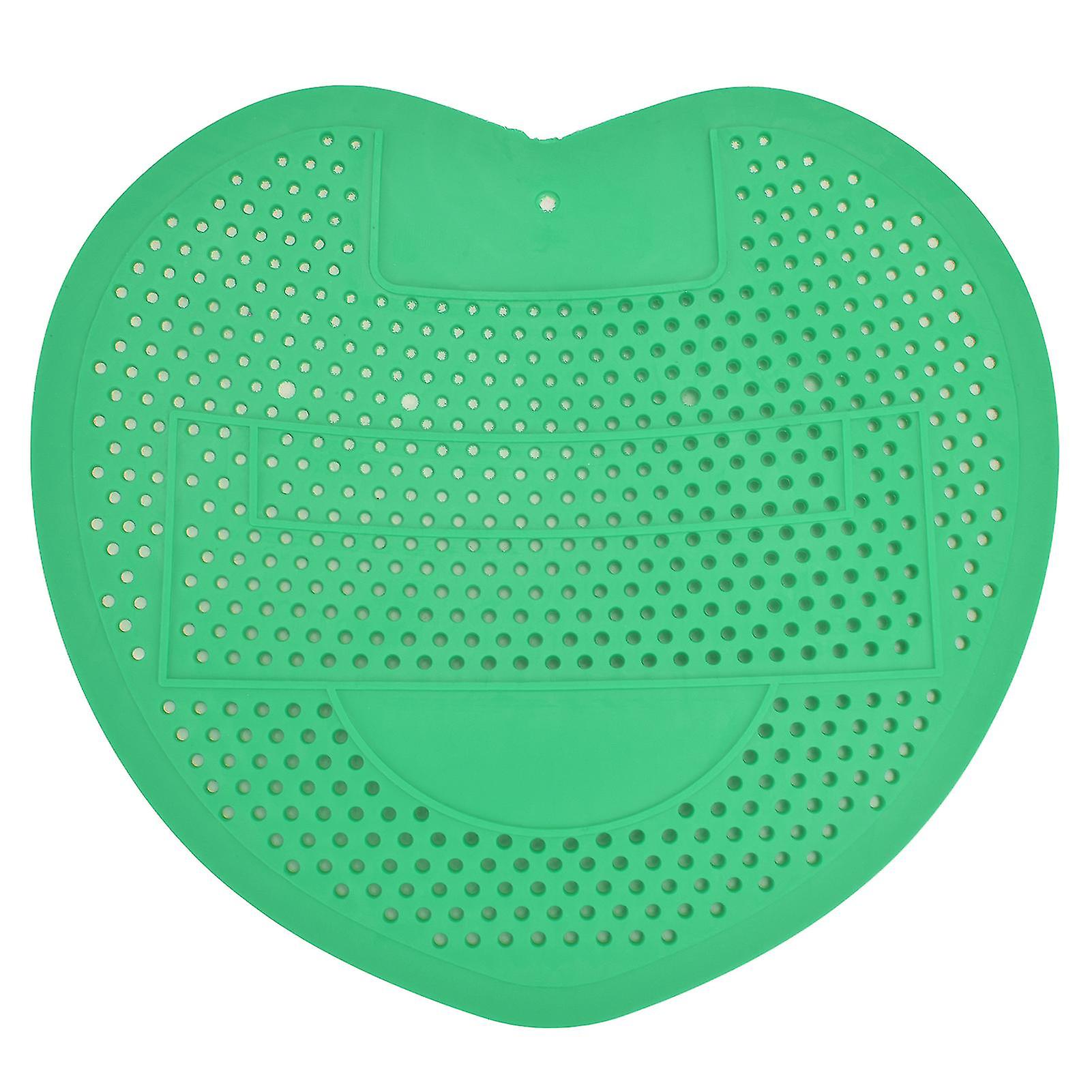 Anti-blocking urinal screen, durable, splash-proof, deodorizing for bathroom, office, restaurant, green