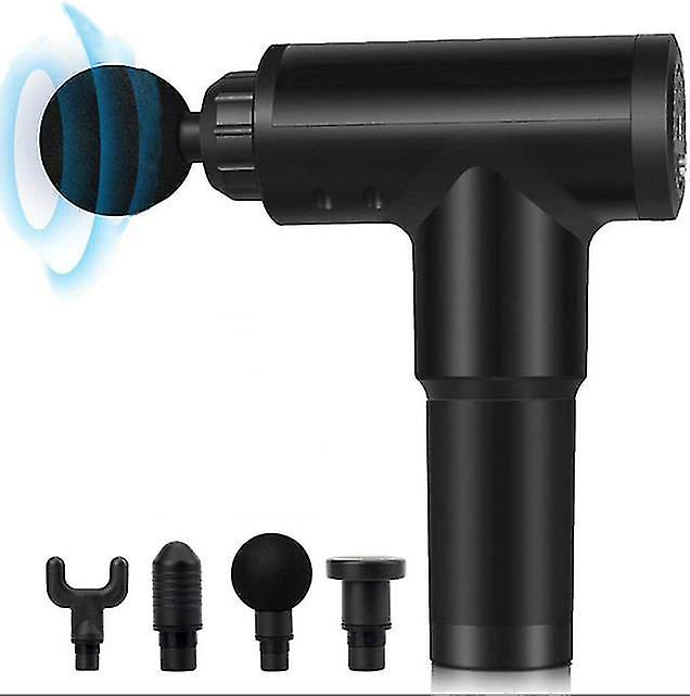 USプラグブラック電気鼻隠しガンマッサージガンマッスルリラクサーネックマッサージャーフィットネスホームインパクトガンAz14422