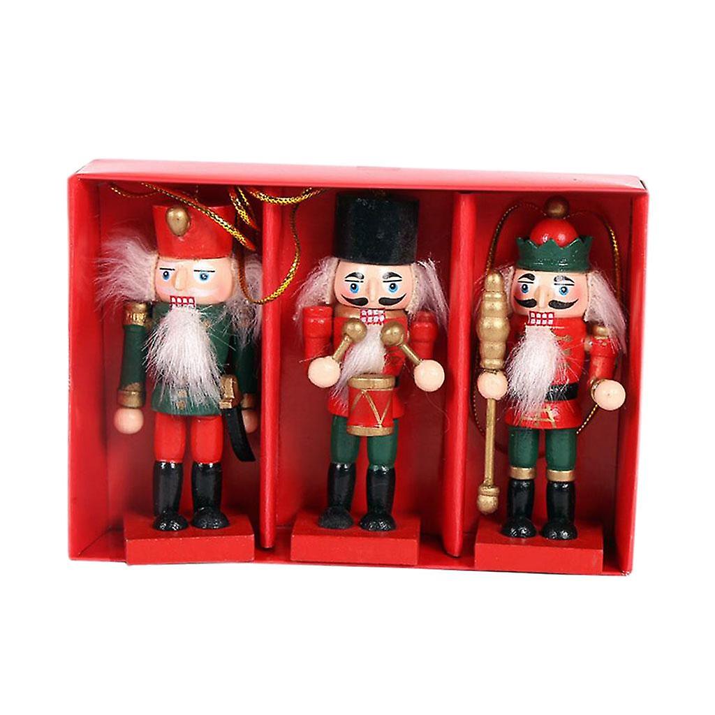 Vintage Christmas Nutcracker Ornaments King Hanging Decorations Puppet