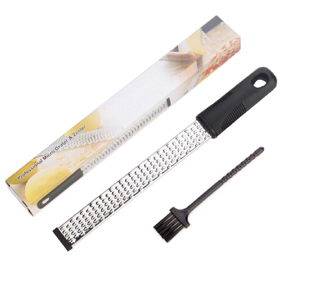 Stainless Steel Cheese Grater Zester Ginger Lemon Shredder Hand Held Flat Tool
