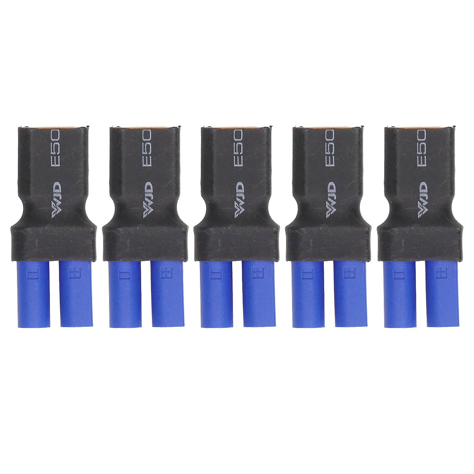 5pcs EC5 ל XT60 מתאם גומי פלסטיק נחושת חסון מדויק בטיחות גבוהה EC5 לזכר מתאם עבור סירת מטוס רכב RC