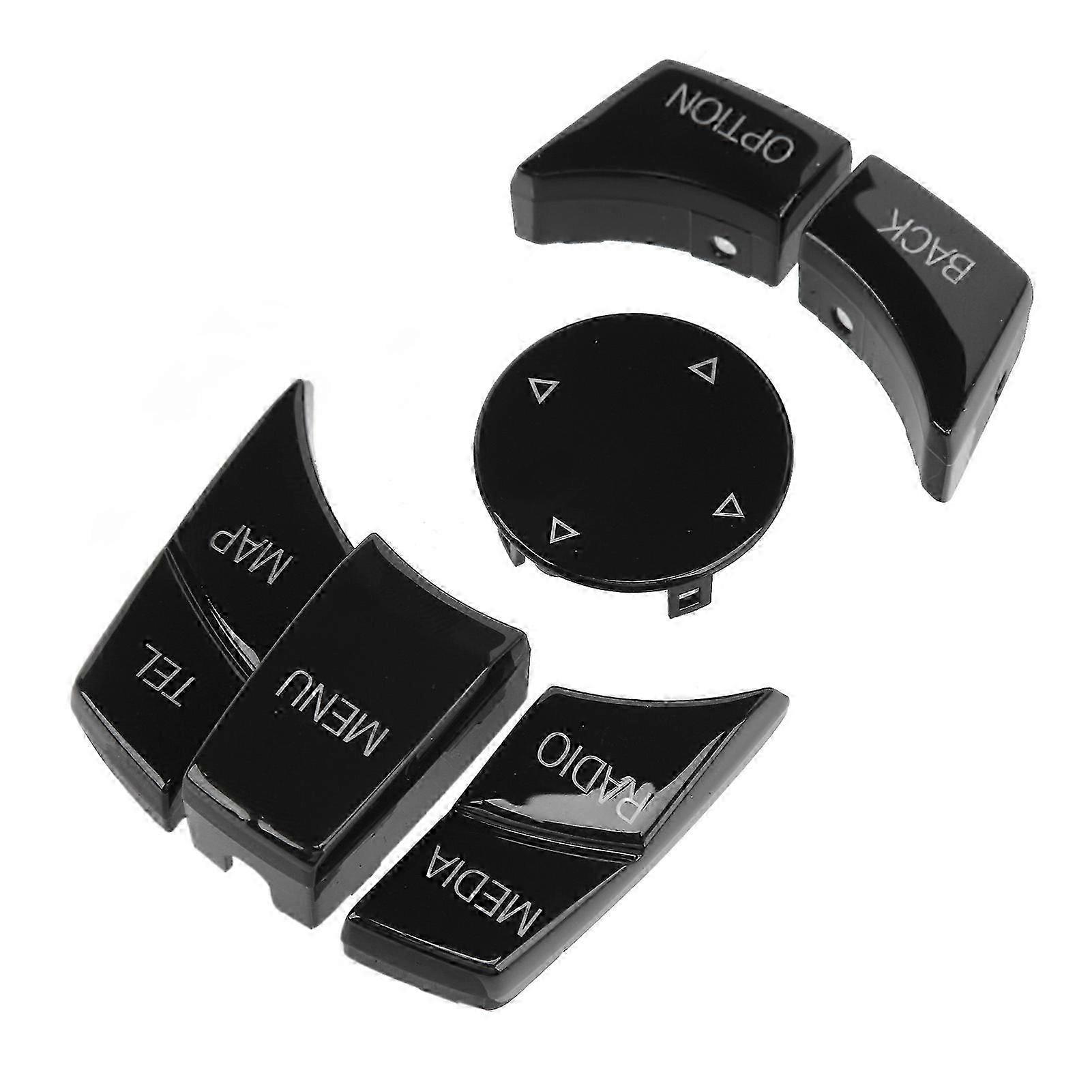 Central Console Multimedia Button Kit Multi Media Control Key Cover for E84 E70 E71 E72 E81 E82 E Chassis Glossy Black