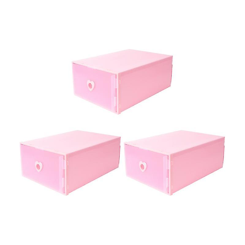 3pcs Drawer-style Shoes Box